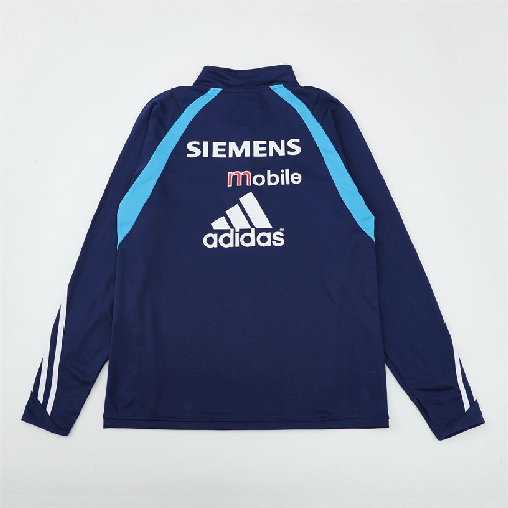 Moletom com Zíper 1/4 Real Madrid Uniforme de Treino 2003 - 2004
