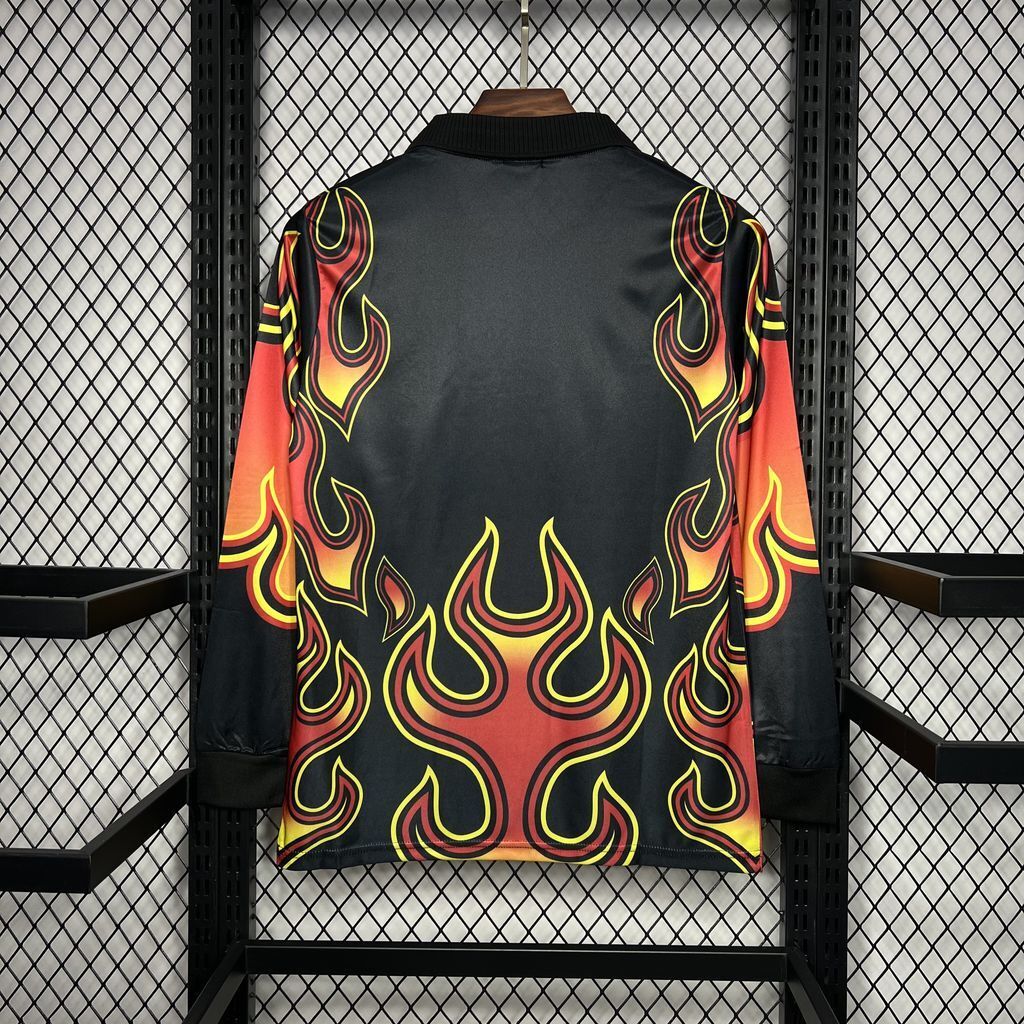 Japão Uniforme de Goleiro 1998 Chama Flamejante
