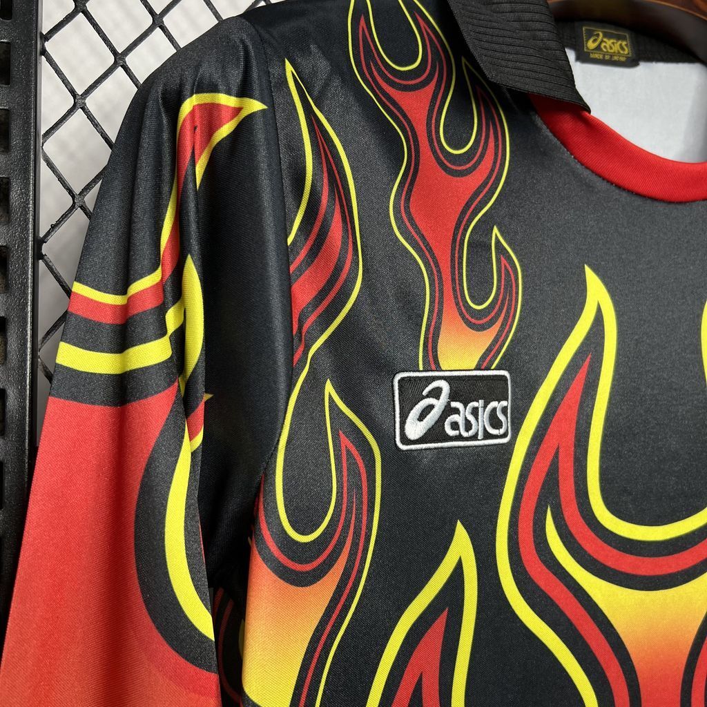 Japão Uniforme de Goleiro 1998 Chama Flamejante