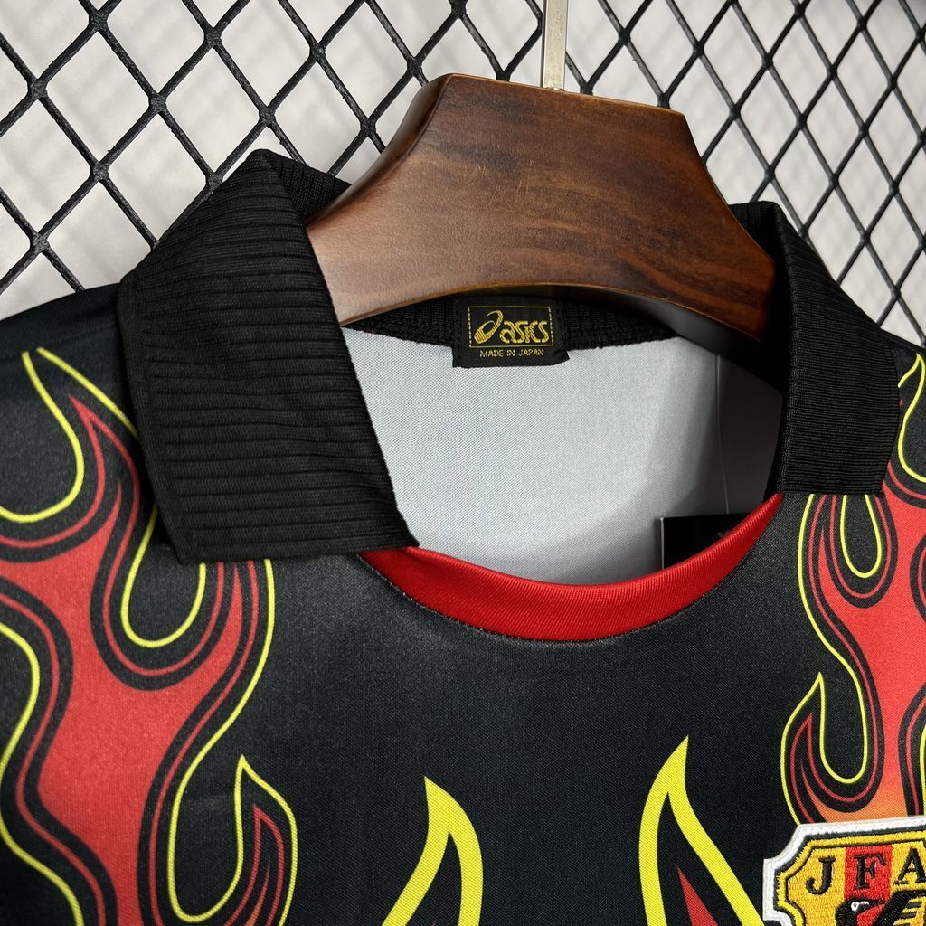 Japão Uniforme de Goleiro 1998 Chama Flamejante